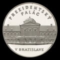 Presidential Palace in Bratislava - tombac medal - J. Černaj