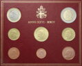 VATICAN CITY - Set of euro coins 2004 - BK, John Paul II.