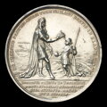 Joseph I. - coronation of Hungarian king in Pressburg 1687 - silver medal