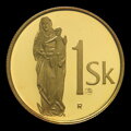 1 Sk/1998 - golden crown with "R"