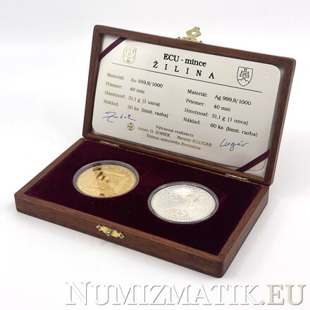 Žilina - ECU coins - D. Zobek, R. Lugár
