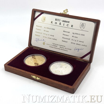 Košice - ECU coins - D. Zobek, R. Lugár