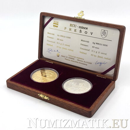 Prešov - ECU coins - D. Zobek, R. Lugár