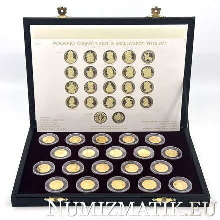 Monarchs of the Czech lands with the royal title - set of 20 gold ducats