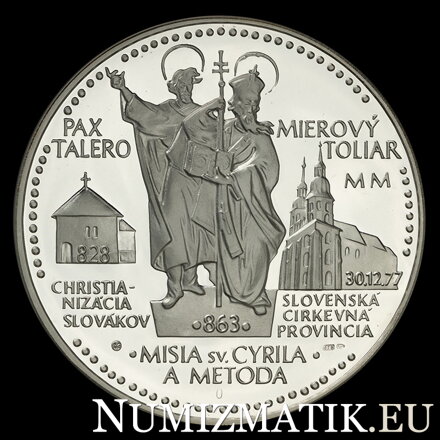 PEACE THALER - issued on the occasion of the bimillennium - silver medal - M. Ronai