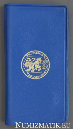 Set of circulation coins of the CSSR 1981 - "Blue cover"