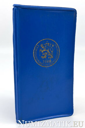 Coin set -  CSSR 1980 - "Blue cover"