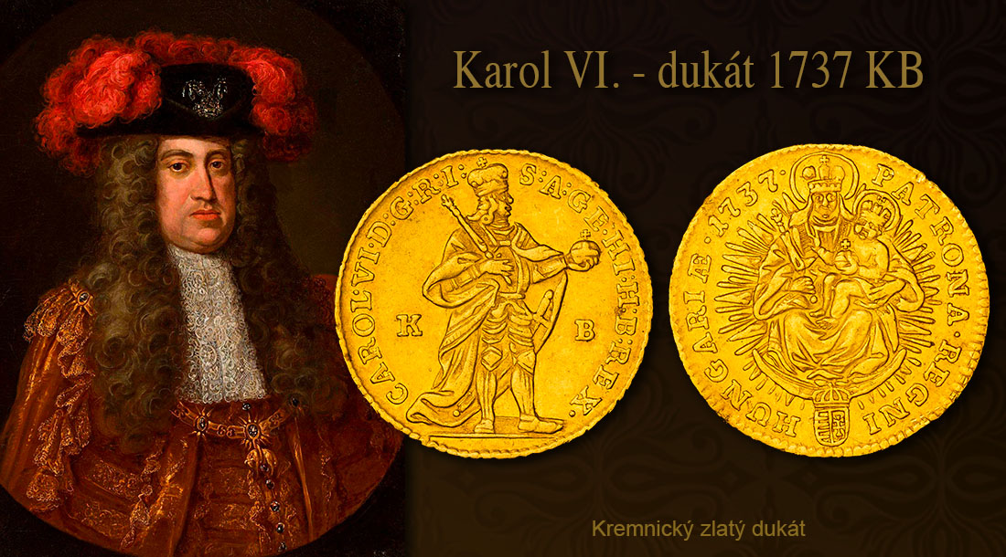 Charles VI. - dukat 1737 KB
