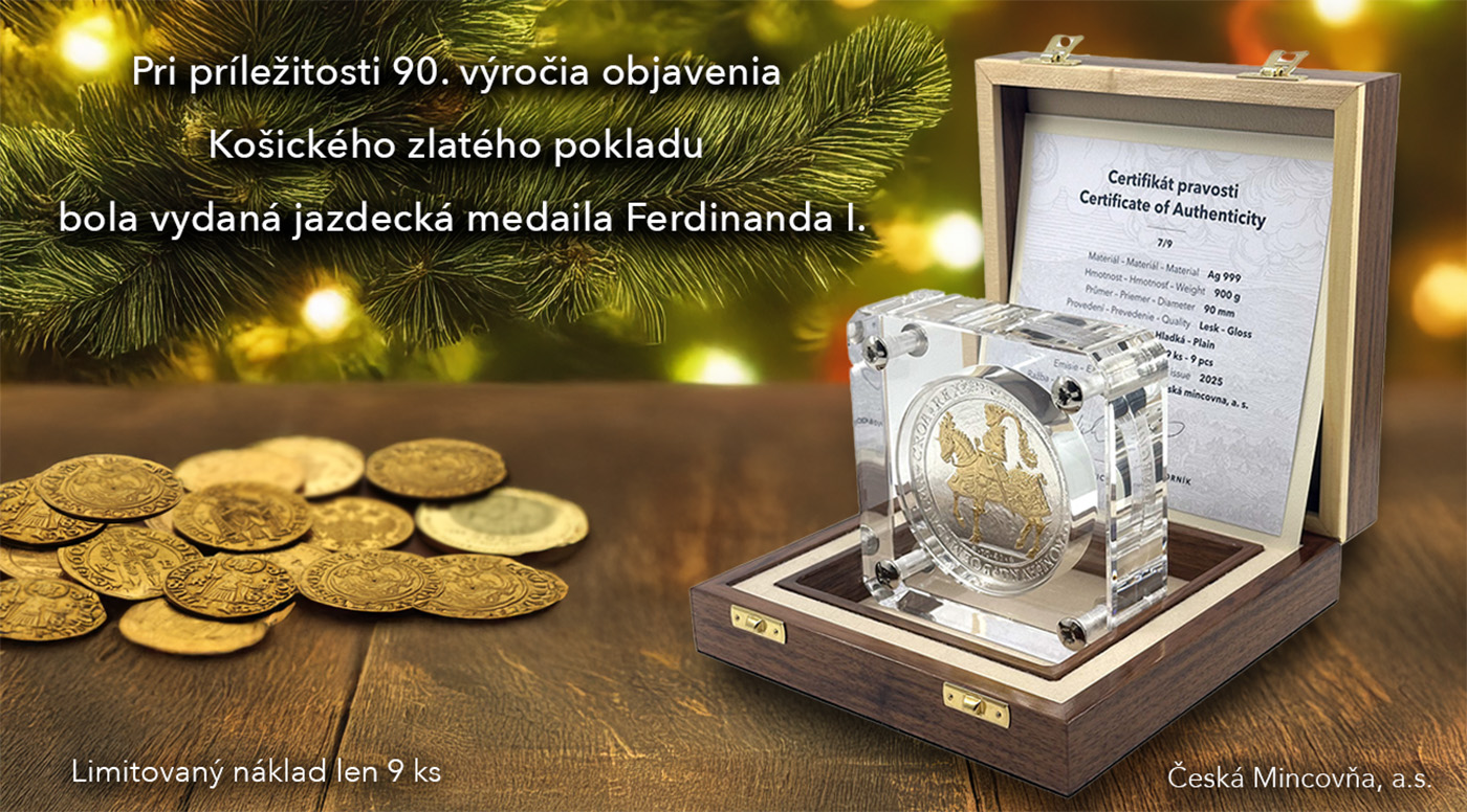 Ferdinand I. - strieborná jazdecká medaila 1541