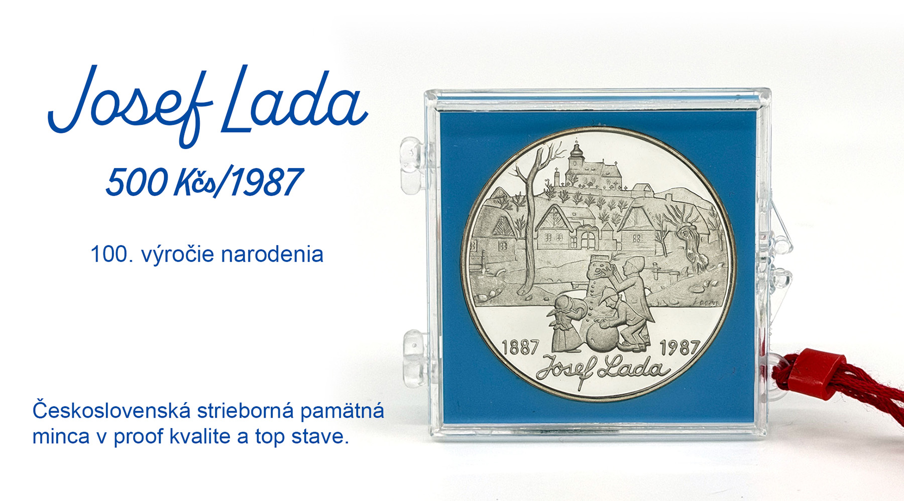 Josef Lada 500 Kčs/1987 proof