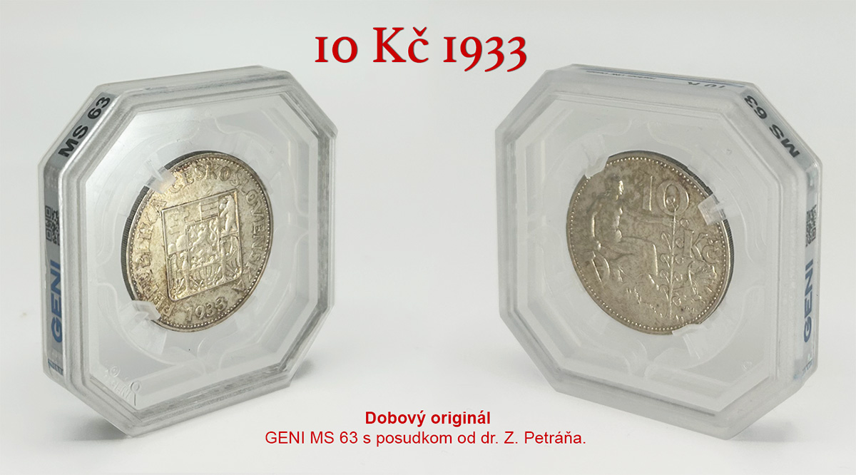 10 Kč 1933 - dobový originál