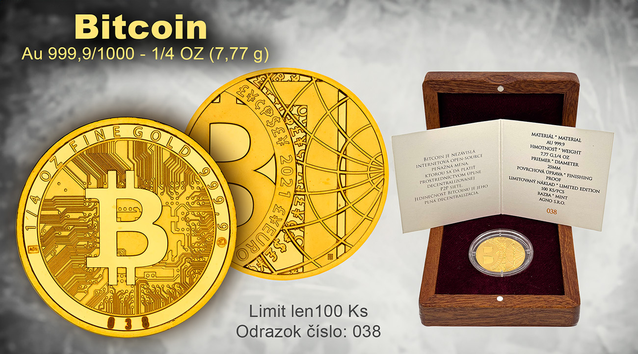 Bitcoin - zlatá medaila