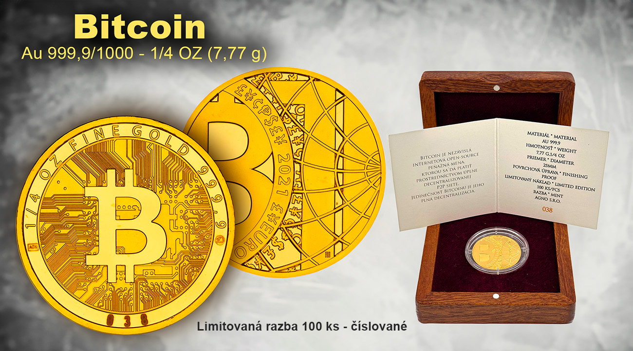 Bitcoin - zlatá medaila