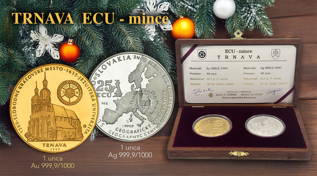 TRNAVA ECU mince 1Oz au+ag