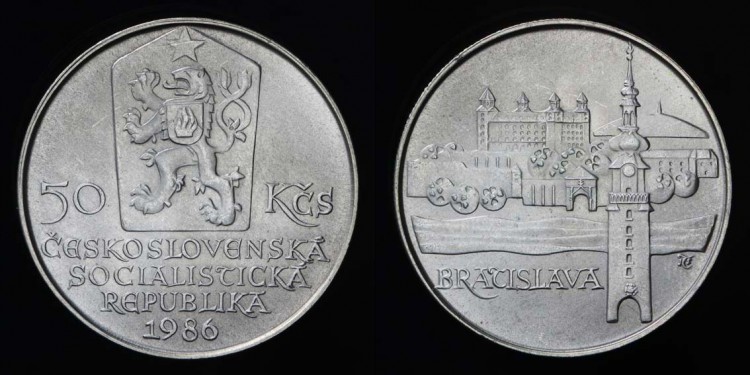 50 Kčs 1986 Bratislava