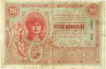 Zadná strana bankovky 20 K 1900