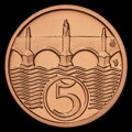 5 halier 1924/2024 -100. výročie razby - O. Španiel