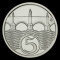 5 halier 1924/2024 - 100. výročie razby, Ag, Cu - O. Španiel