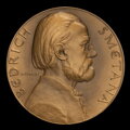 Bedřich Smetana – 100th anniversary of birth, bronze medal in case, O. Španiel