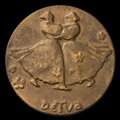 Detva a Hlásnik - dve jednostranné bronzové medaily - J. Kulich
