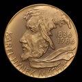 Karel Hynek Mácha - 150th birth anniversary, bronze medal - J. Prádler