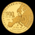 Zlatá 500 ECU osem krajských erbov - D. Zobek