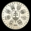 First Slovak ECU coins - set of four medals - D. Zobek