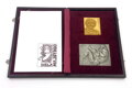 Koloman Sokol - zlatá a strieborná plaketa uložená v drevenej etui s cerfitikátom