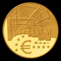 Začiatok razby euromeny na Slovensku - zlatá medaila - M. Poldaufová