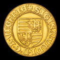 Žigmund - erb s orlicami - replika zlatého dukátu - M. Kožuch