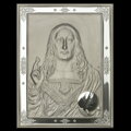 Salvator Mundi, Leonardo Da Vinci - silver plaque - Š. Novotný