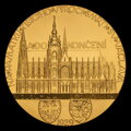 Completion of the construction of the temple of St. Vít 1929/2017 - gold medal (Au 986/1000) - J. Šejnost
