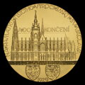 Dokončenie stavby chrámu sv. Víta 1929/2017 - zlatá medaila (Au 750/1000) - J. Šejnost