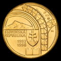 Rastislav, 5th anniversary of the establishment of the Slovak Republic - gold medal - M. Poldaufová