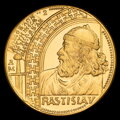 Rastislav, 5th anniversary of the establishment of the Slovak Republic - gold medal - M. Poldaufová