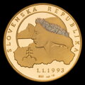 5th anniversary of the establishment of the Slovak Republic - gold medal - M. Kožuch