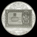 5000 Kč 1919 - strieborná 1 kg medaila a novotlač štátovky