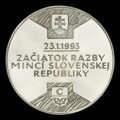 Začiatok razby mincí Slovenskej republiky- strieborná medaila - D. Zobek
