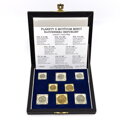 Plakety s motívom mincí Slovenskej republiky - zlaté a strieborné klipy v etui