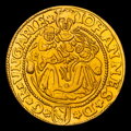 Ján Zápoľský - replica of the gold ducat 1527 KT - M. Kožuch