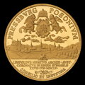 Leopold I. - 350. výročie korunovácie v Bratislave 1655, zlatá medaila - Š. Novotný