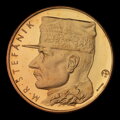 M. R. Štefánik - zlatá, strieborná a medená medaila v etui - M. Ronai