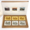 Známky z emisie umenie 2004 - 2006 - zlaté a strieborné známky v etui