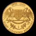 10th anniversary of the Slovak Republic - set of gold ducats