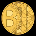 Bitcoin - zlatá medaila 1/4 OZ
