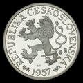 1 Kčs/1957 - gold and silver replica coin
