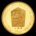 1 Kčs/1961 - gold and silver replica coin