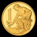 1 Kčs/1991 - gold and silver replica coin