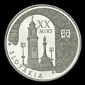 Banská Bystrica - Monument Reservation - unrealized motifs from the competition for a 20 € silver collector coin