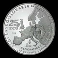 Zadná strana - Prešov - ECU minca - D. Zobek, R. Lugár